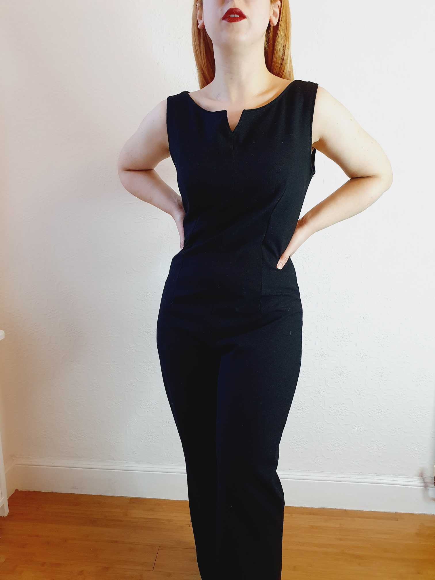 Vintage 70s Black Jumpsuit - S - Image 4