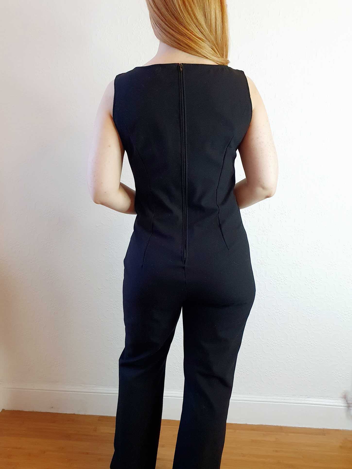 Vintage 70s Black Jumpsuit - S - Image 6