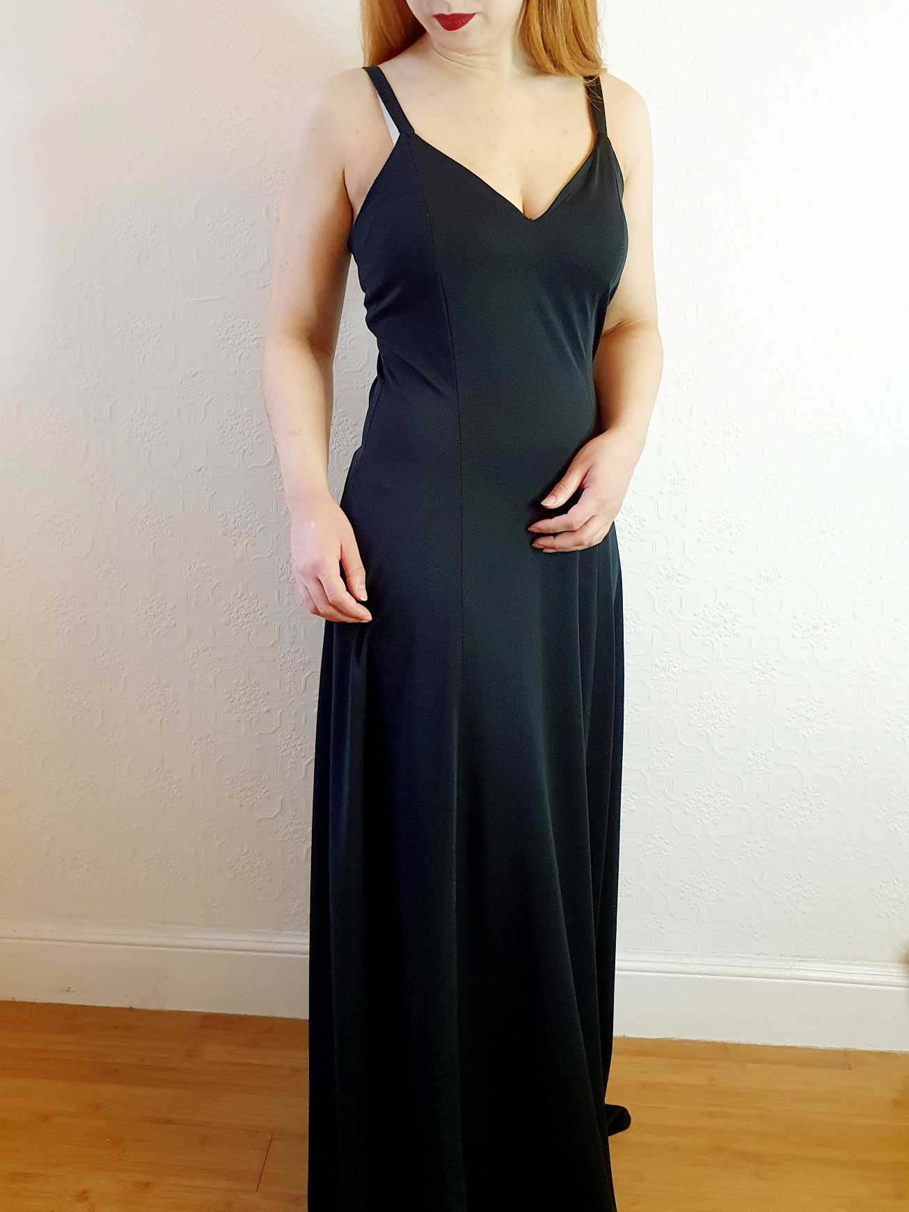 Vintage 70s Black Maxi Dress - M - Image 9