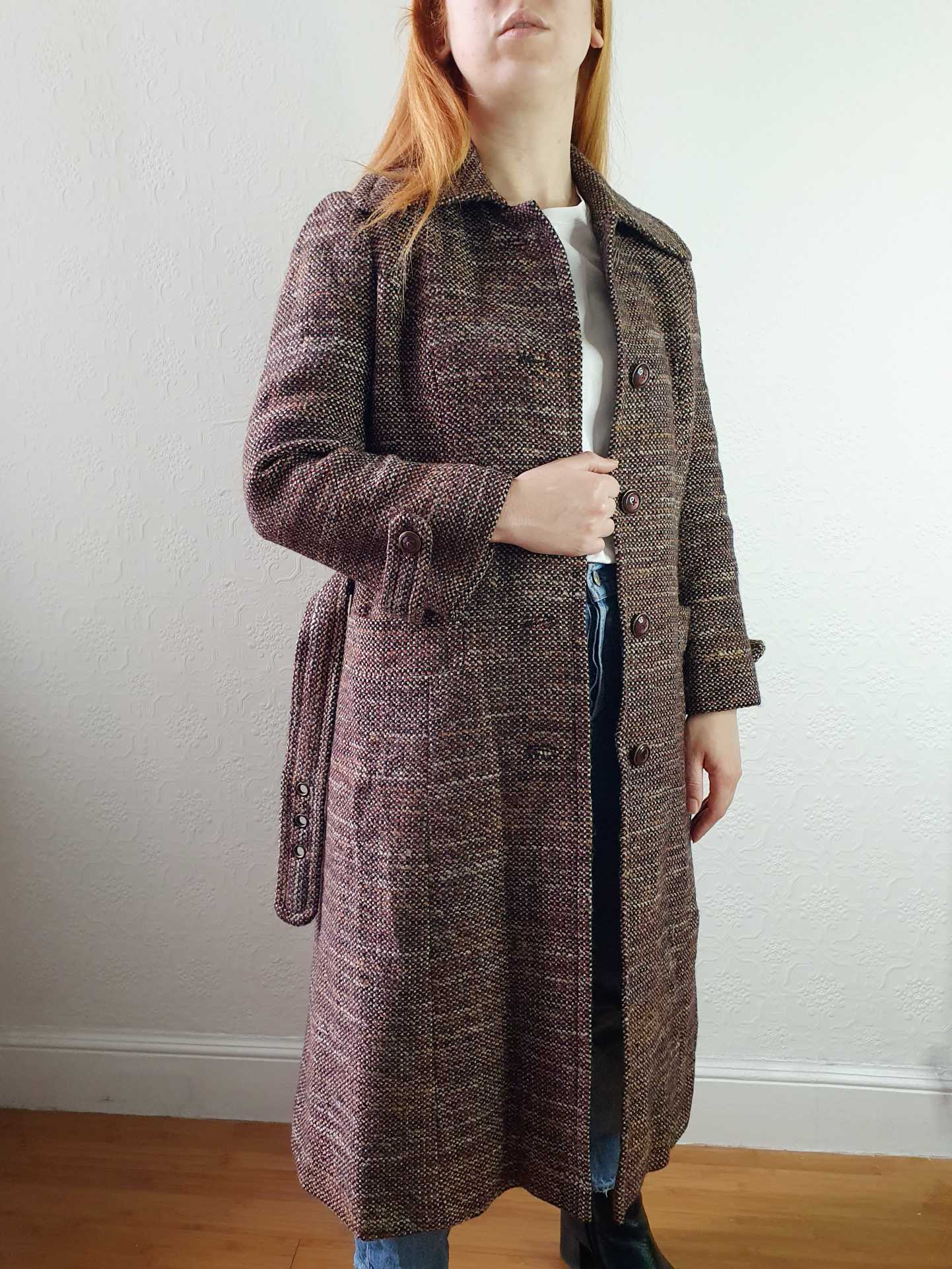 Vintage 70s Brown Wool Coat - XS/S - Image 14
