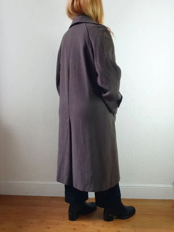 Vintage 70s Dark Brown Pure Wool Single Breasted Dress Coat - S - Image 6