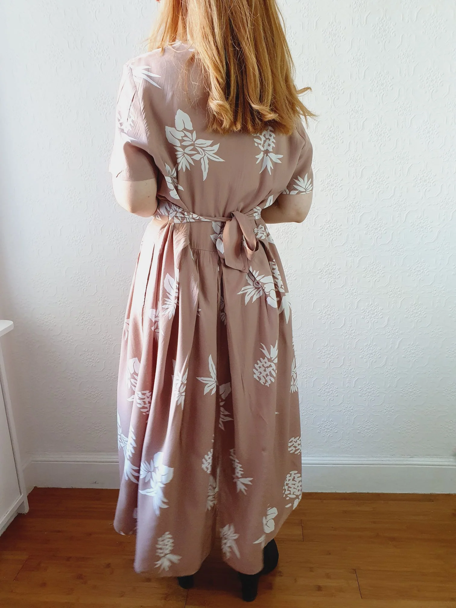 Vintage 80s Dusty Pink Dress - L - Image 9