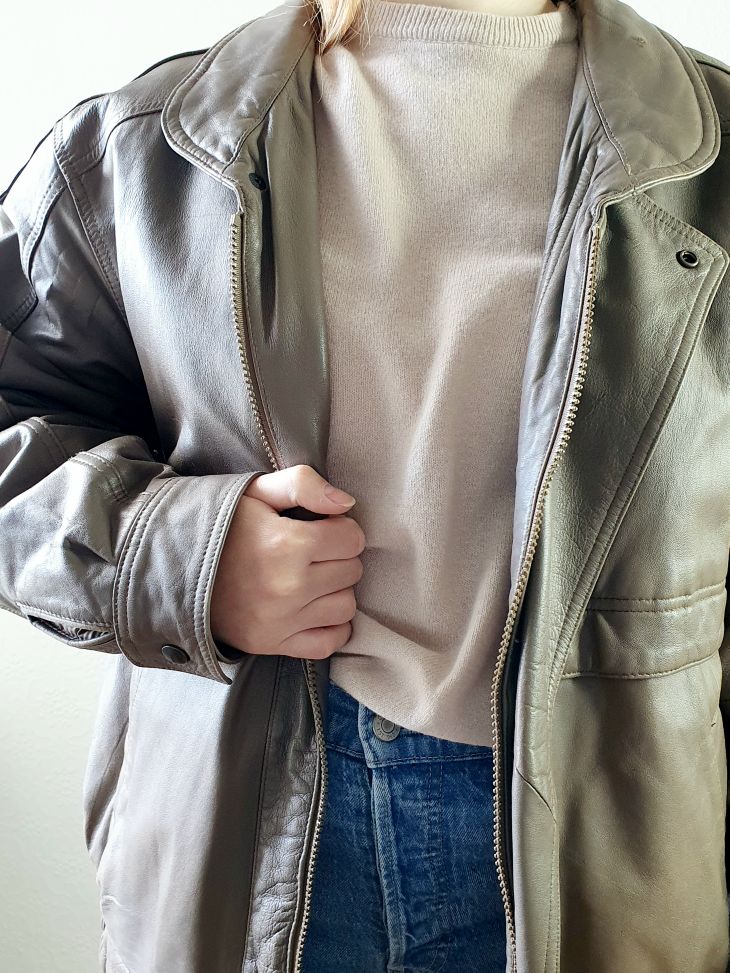 Vintage 80s Nappa Leather Jacket - XXL - Image 2