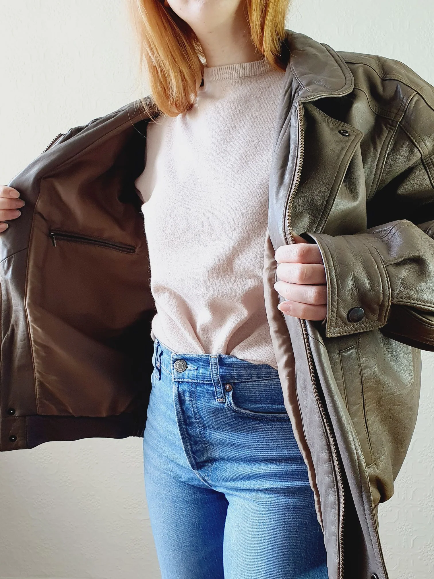 Vintage 80s Nappa Leather Jacket - XXL - Image 3