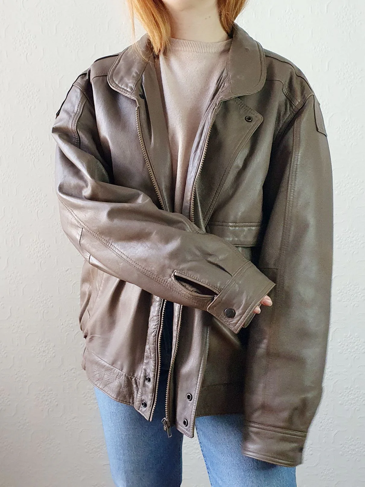 Vintage 80s Nappa Leather Jacket - XXL - Image 5