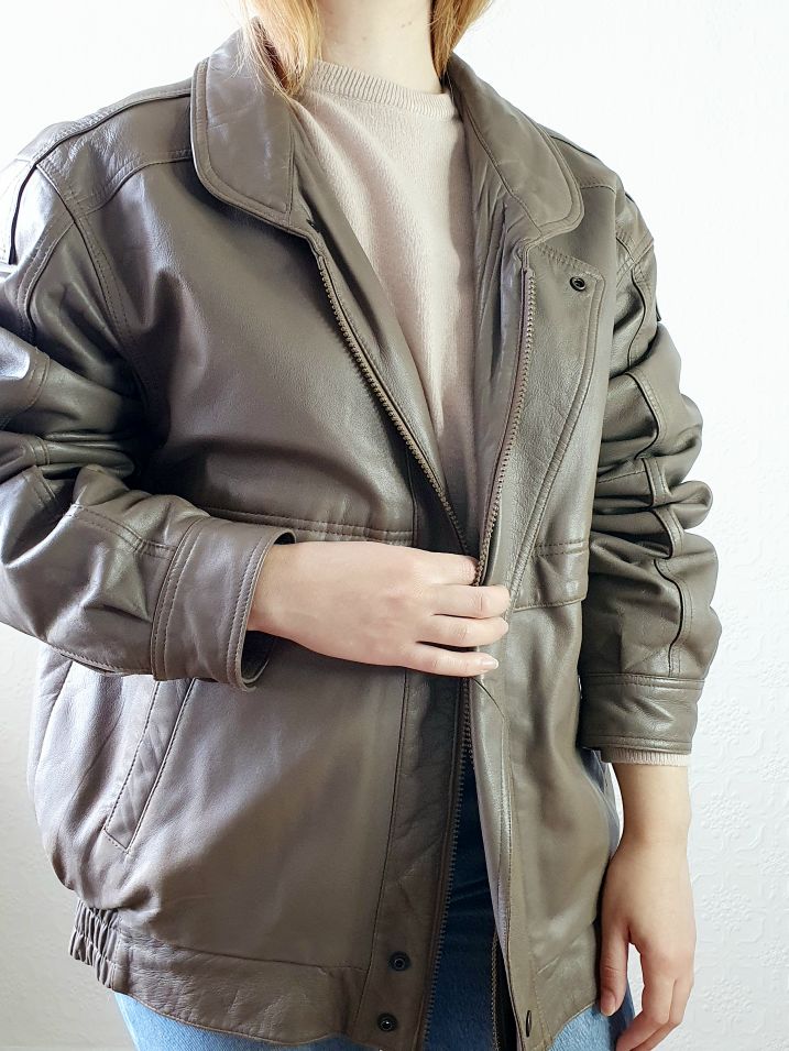 Vintage 80s Nappa Leather Jacket - XXL - Image 7