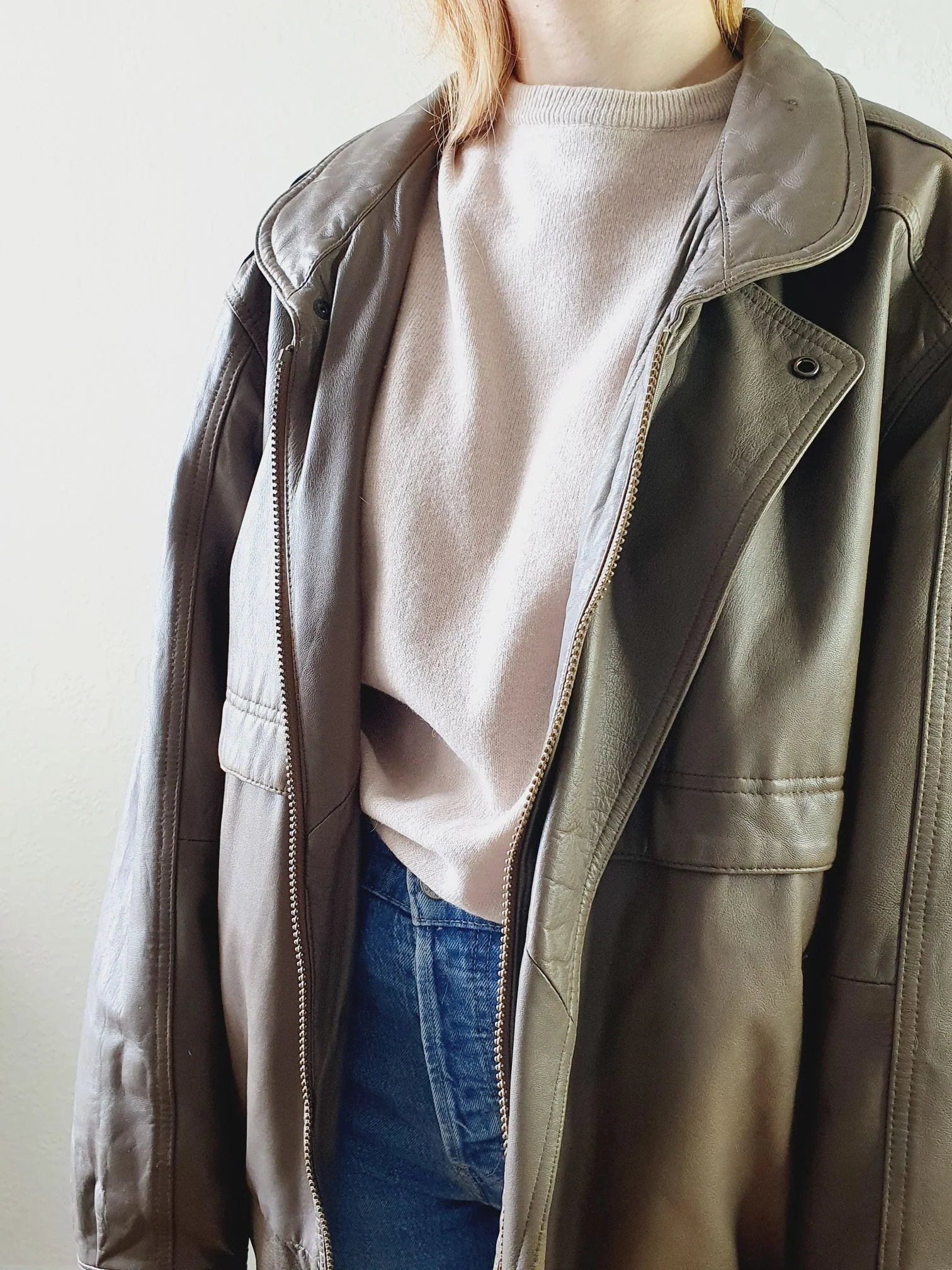 Vintage 80s Nappa Leather Jacket - XXL - Image 8
