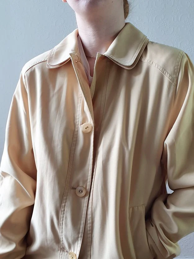 Vintage 80s Sunshine Yellow Lightweight Short Jacket - S/M - Image 10
