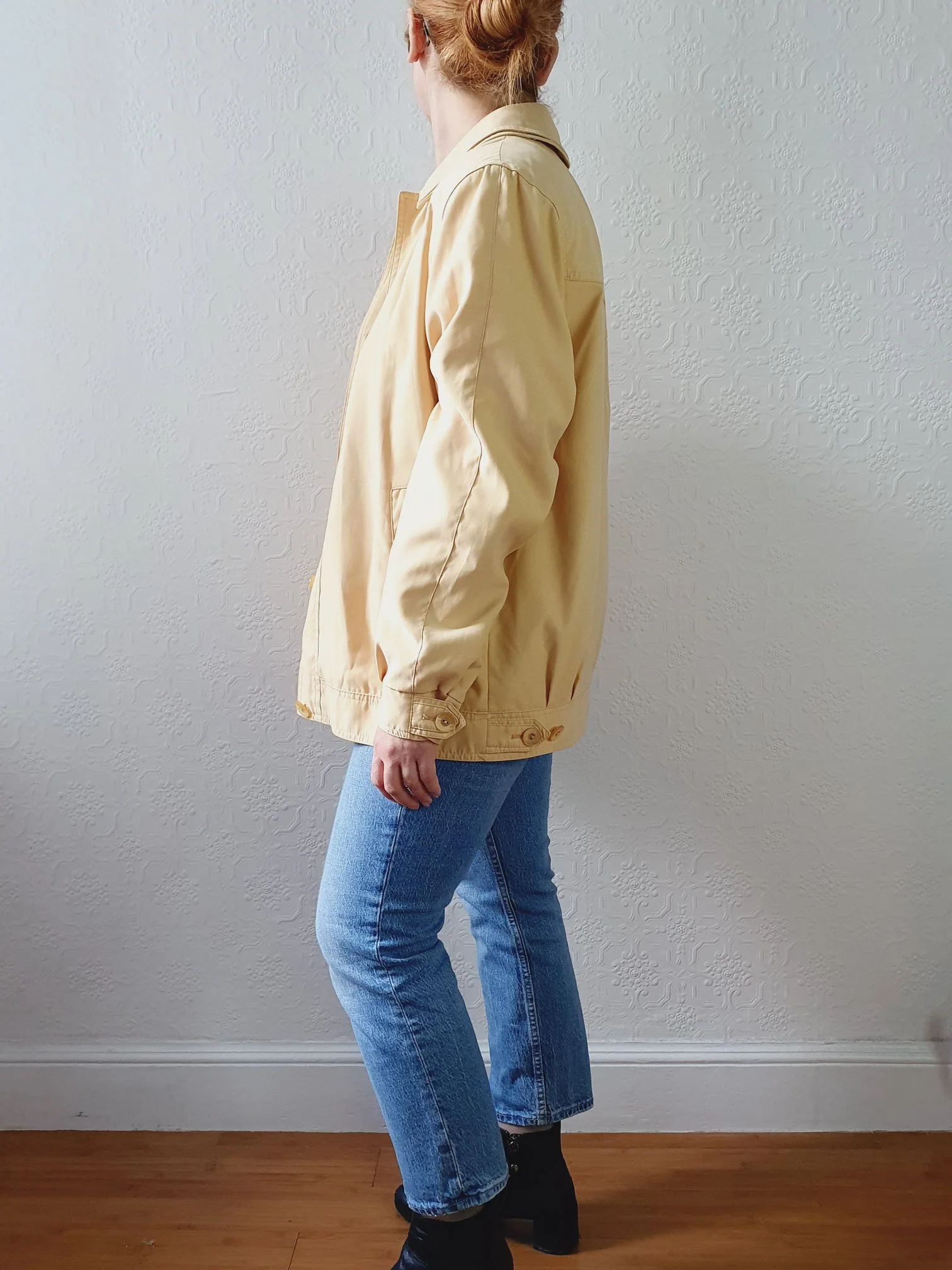 Vintage 80s Sunshine Yellow Lightweight Short Jacket - S/M - Image 11
