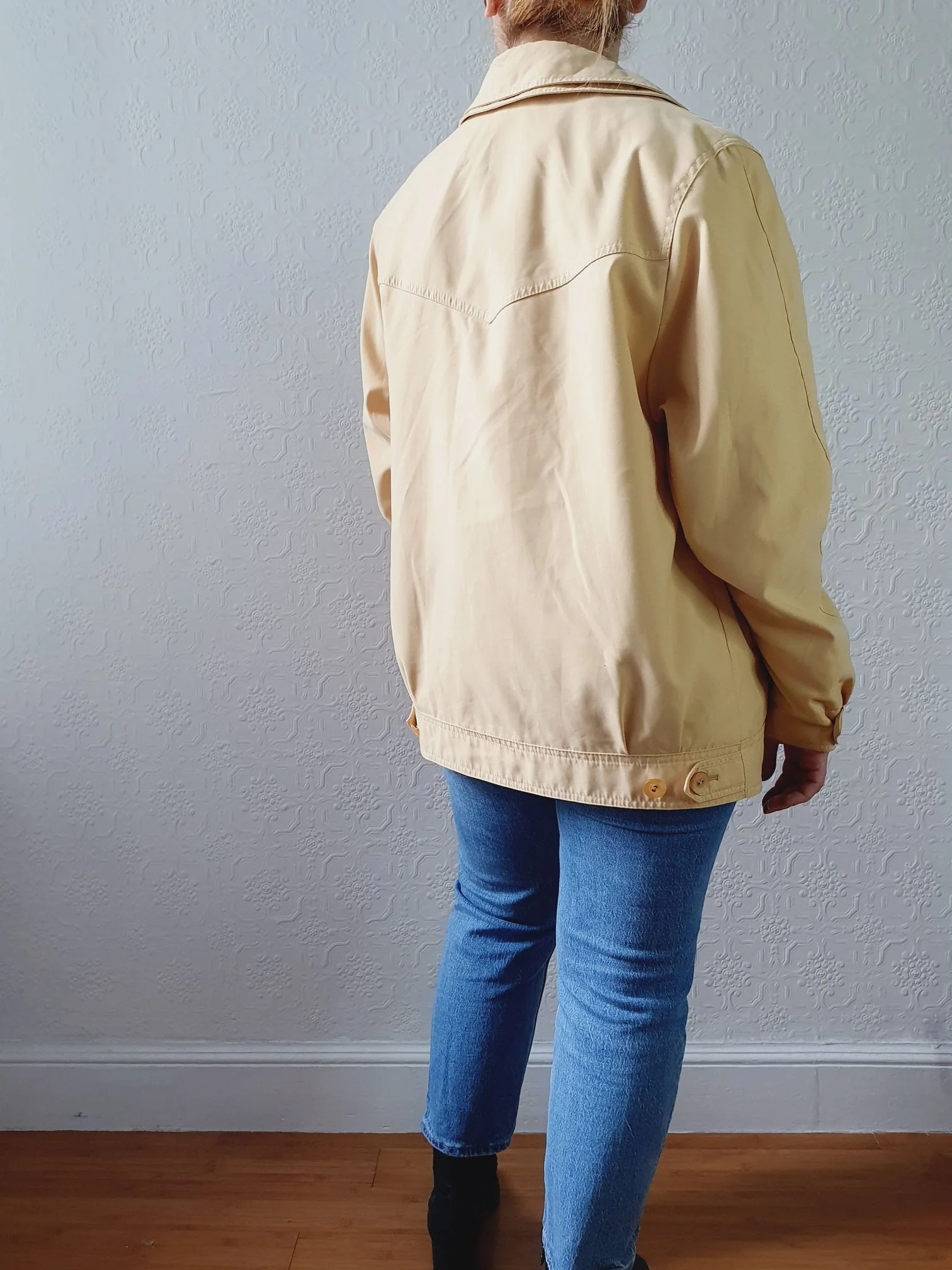 Vintage 80s Sunshine Yellow Lightweight Short Jacket - S/M - Image 7