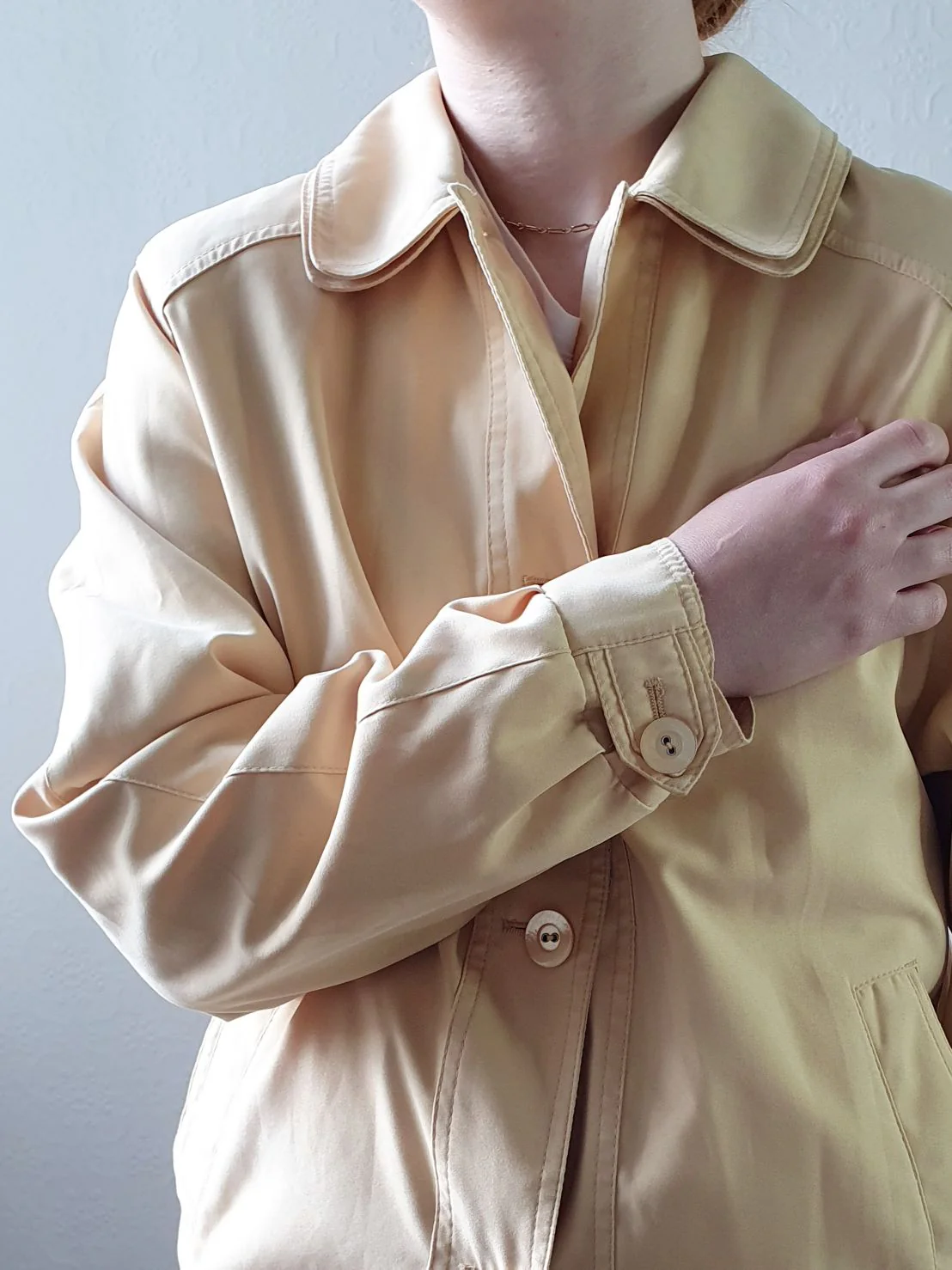 Vintage 80s Sunshine Yellow Lightweight Short Jacket - S/M - Image 8