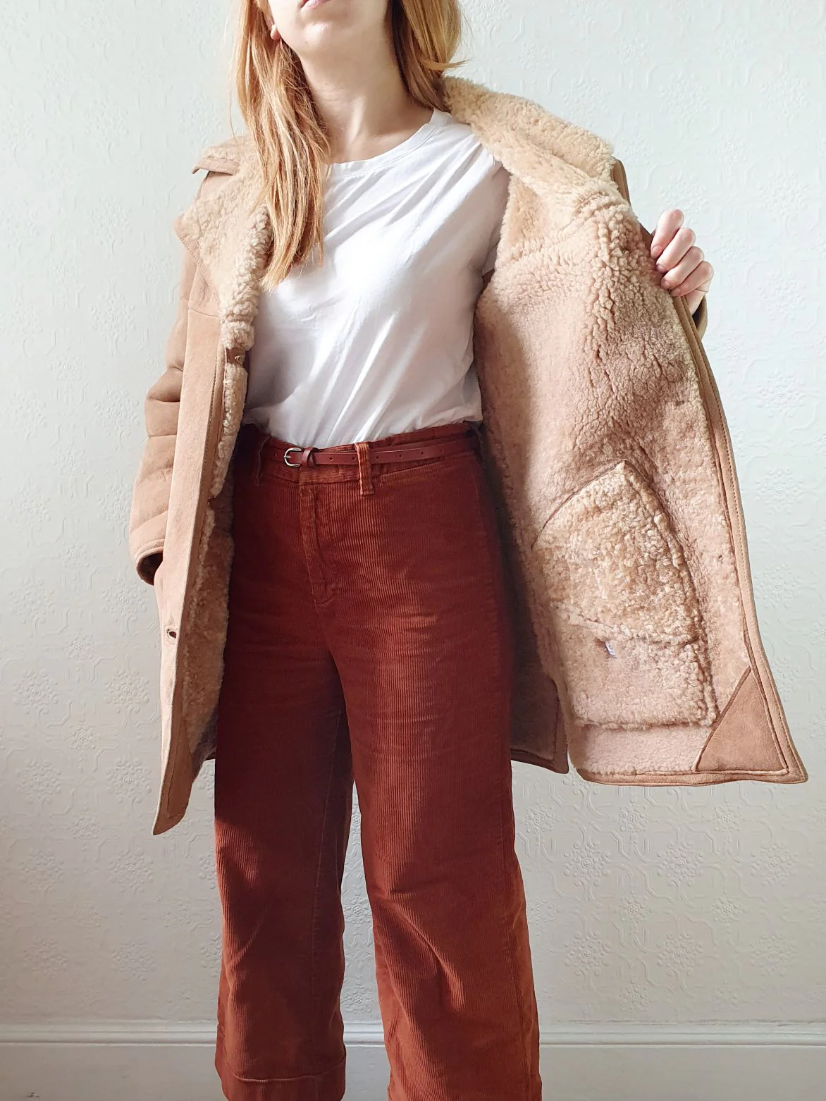 Vintage 80s Tan Genuine 100% Sheepskin Jacket - XS/S - Image 10
