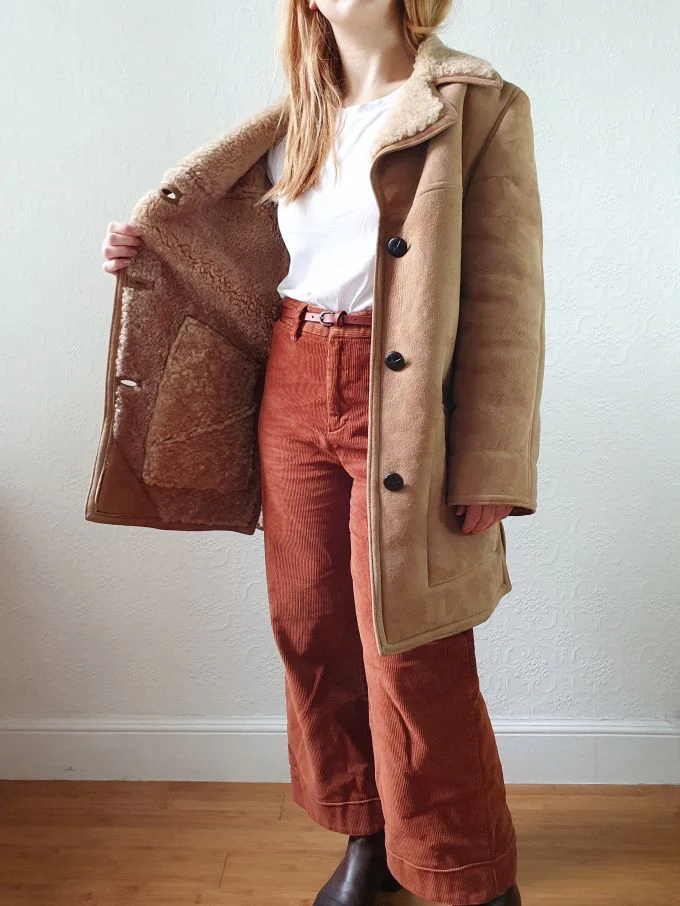 Vintage 80s Tan Genuine 100% Sheepskin Jacket - XS/S - Image 12