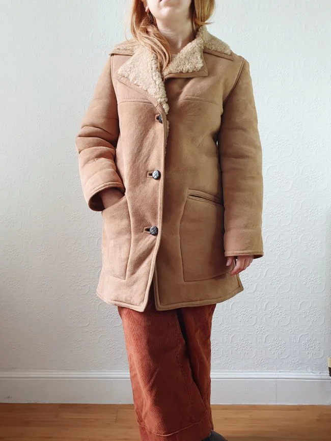 Vintage 80s Tan Genuine 100% Sheepskin Jacket - XS/S - Image 15