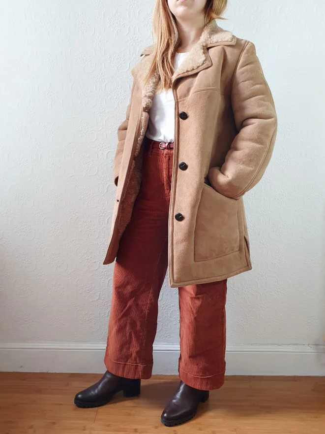 Vintage 80s Tan Genuine 100% Sheepskin Jacket - XS/S - Image 3