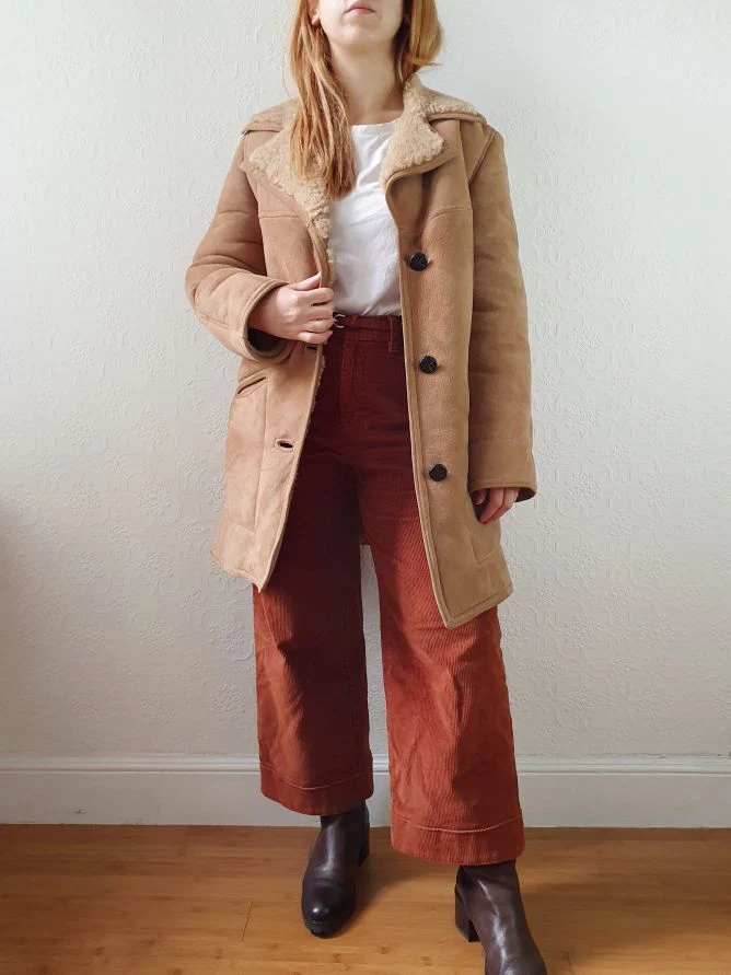 Vintage 80s Tan Genuine 100% Sheepskin Jacket - XS/S - Image 4