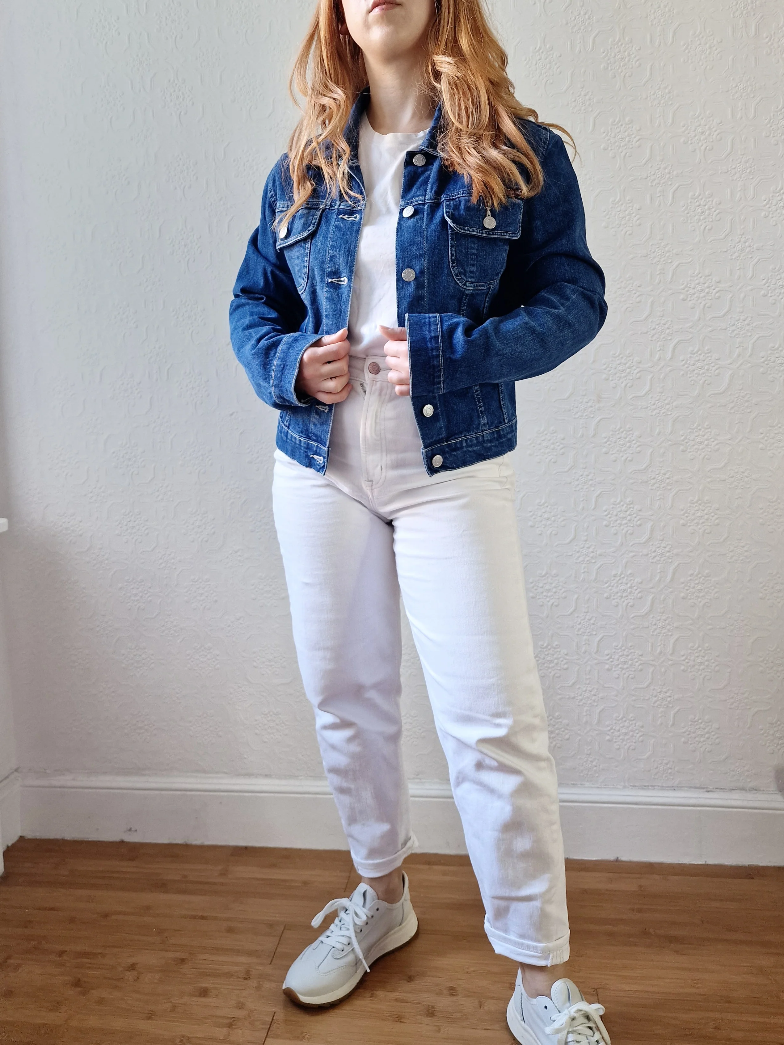 Vintage 90s Dark Blue Short Denim Jacket - XS/S - Image 13