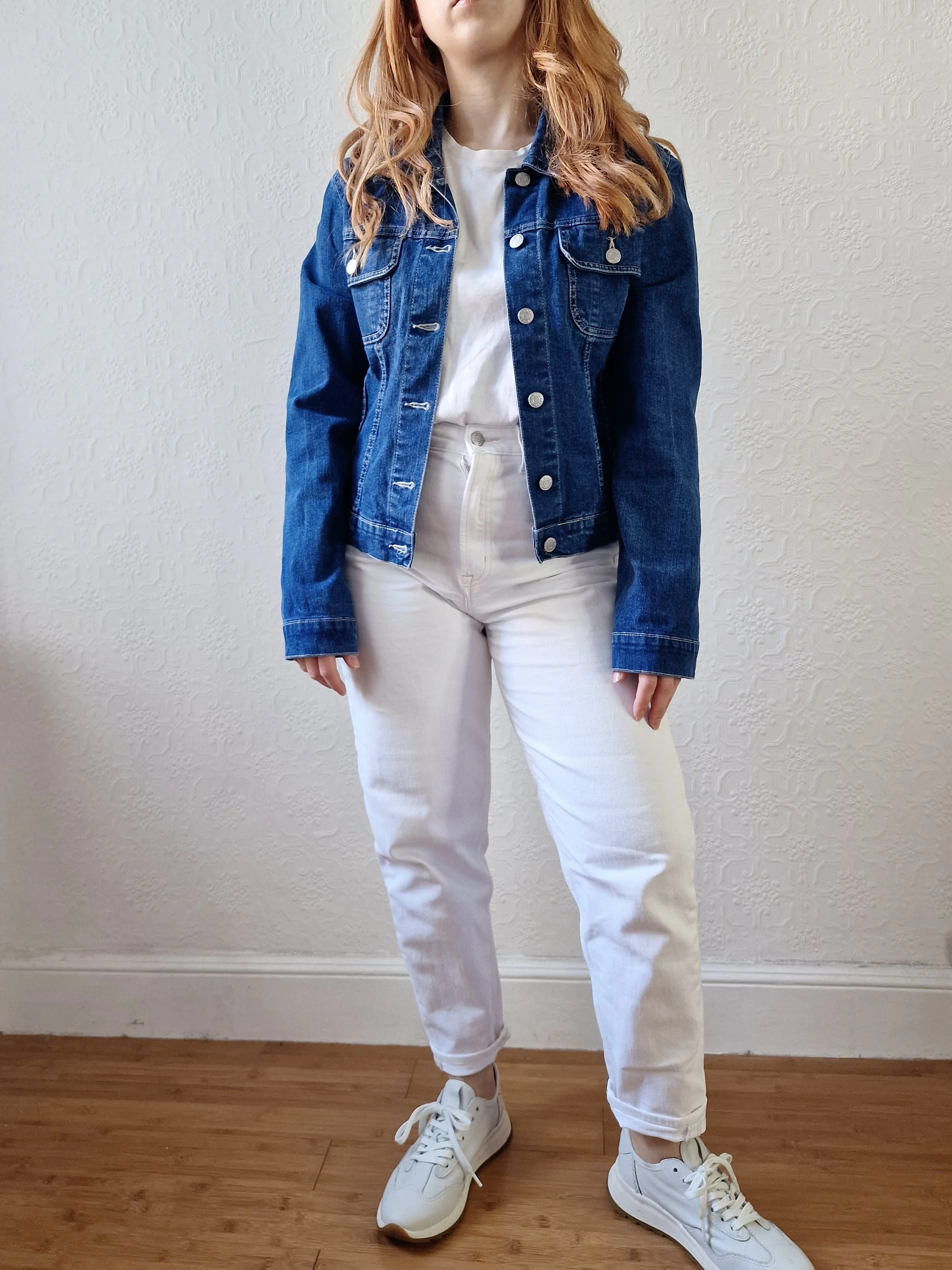 Vintage 90s Dark Blue Short Denim Jacket - XS/S - Image 15