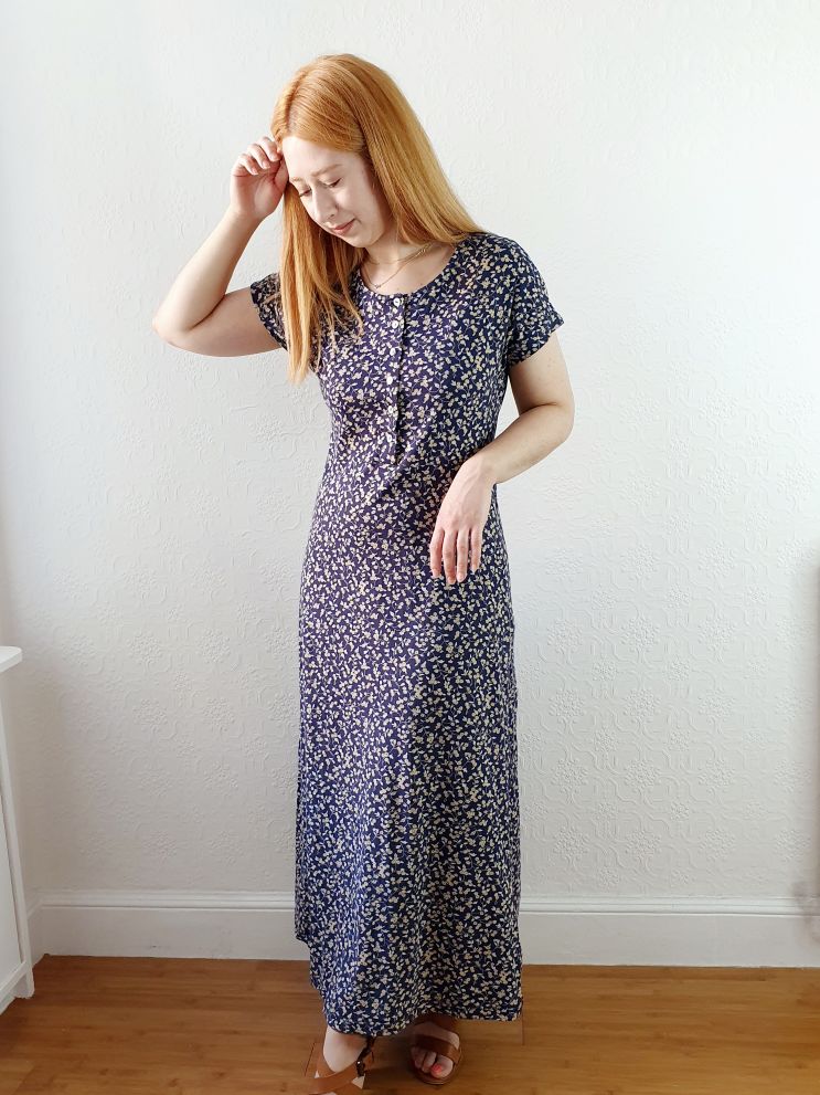 Vintage 90s Floral Ditsy Laura Ashley Dress - S/M