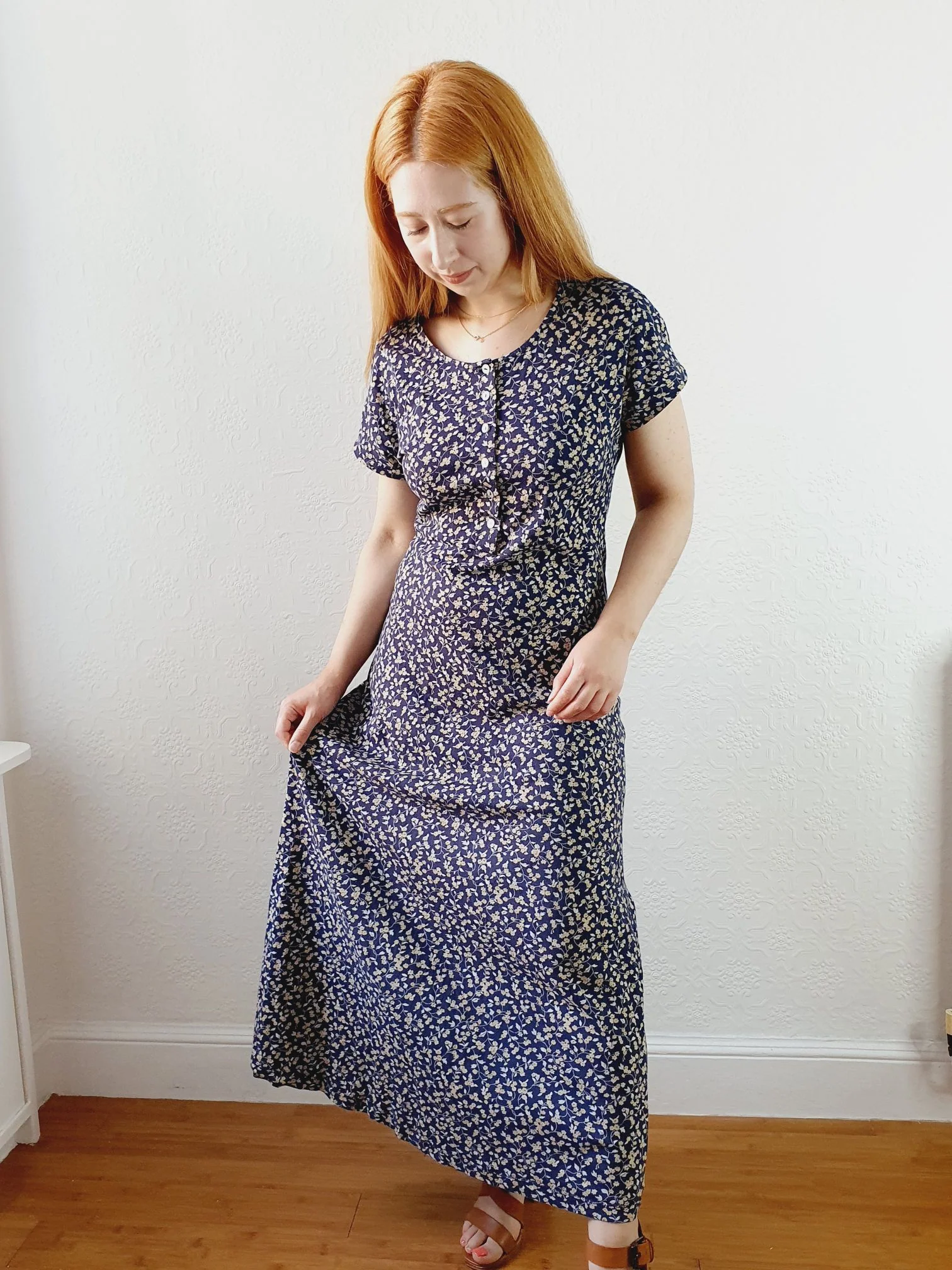 Vintage 90s Floral Ditsy Laura Ashley Dress - S/M - Image 3