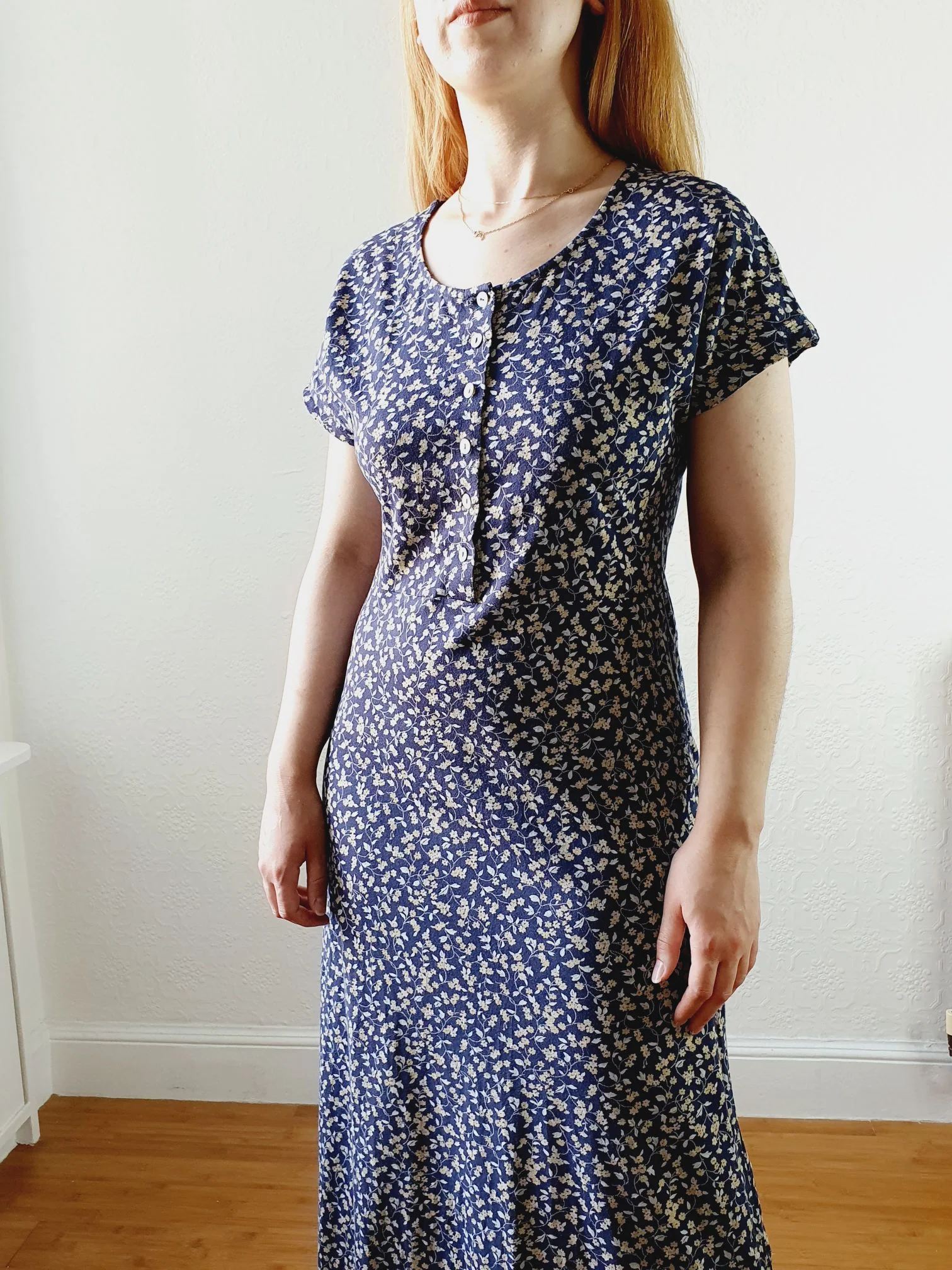 Vintage 90s Floral Ditsy Laura Ashley Dress - S/M - Image 4
