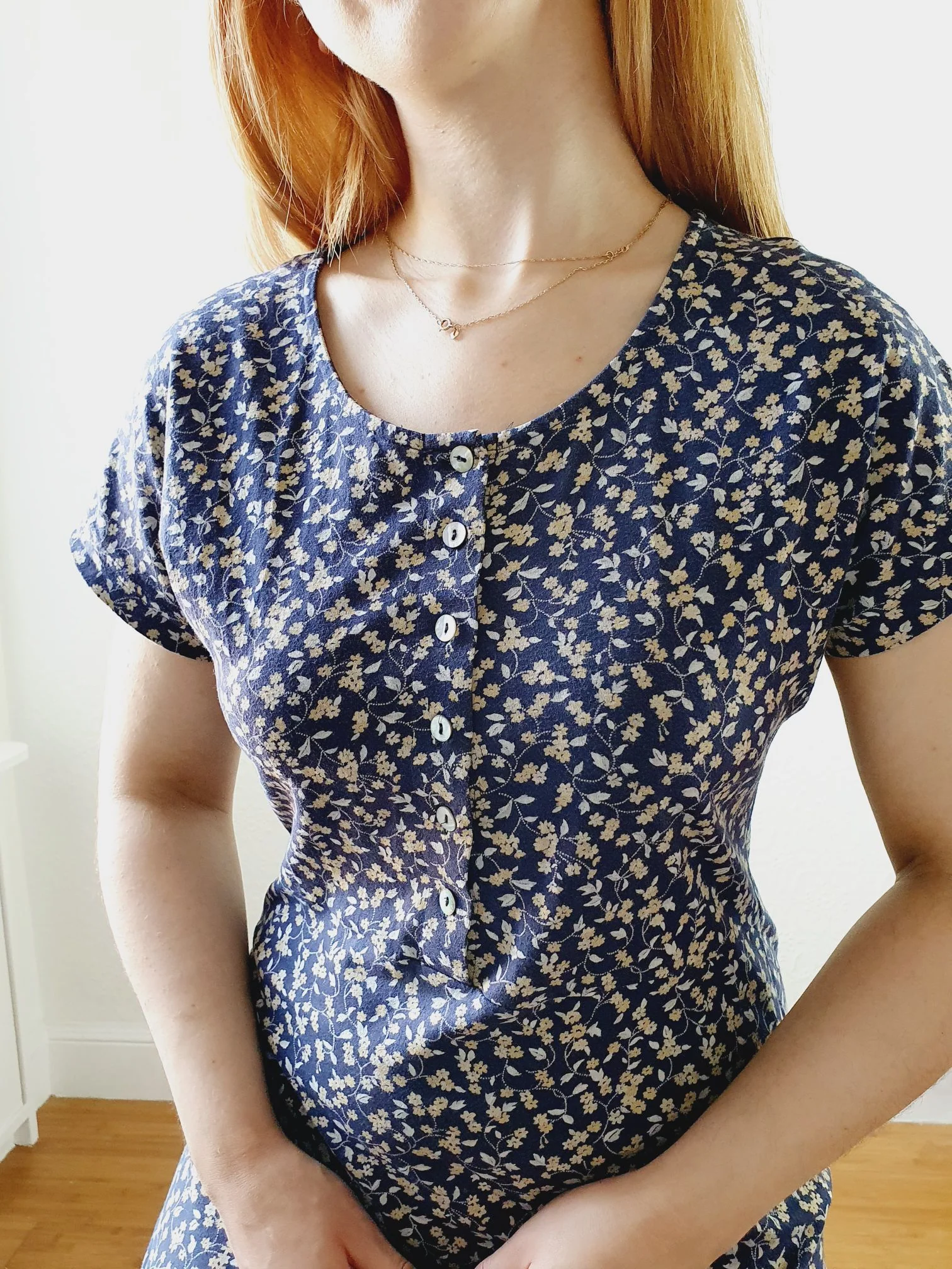 Vintage 90s Floral Ditsy Laura Ashley Dress - S/M - Image 7