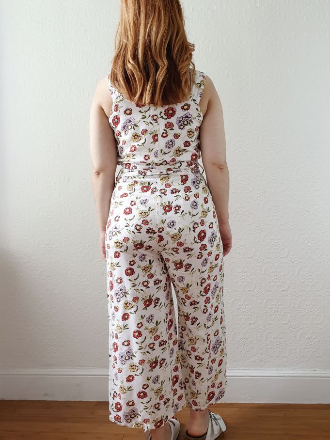 Vintage 90s Floral Sleeveless Jumpsuit - S - Image 5