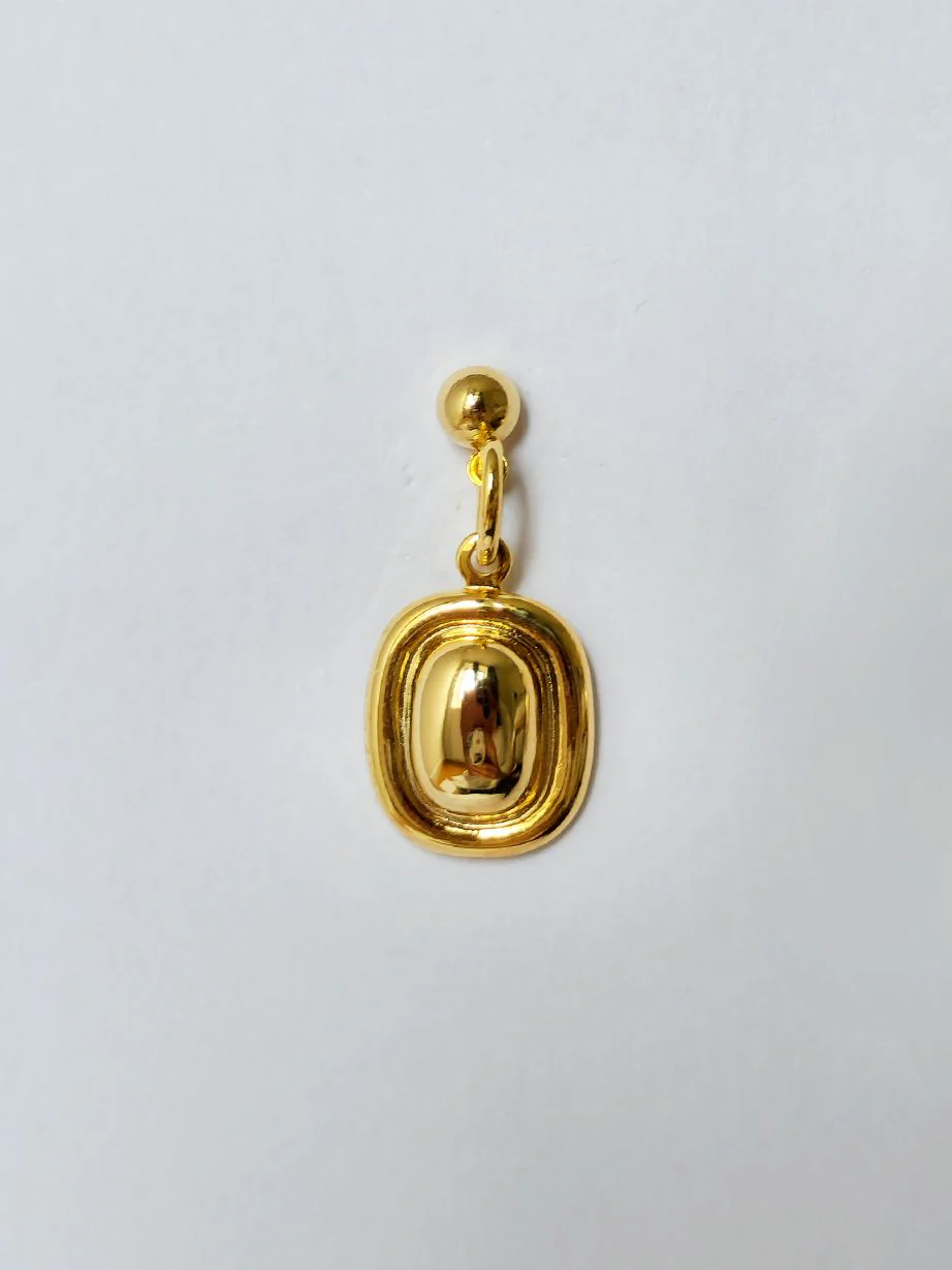 Vintage 90s Gold Plated Minimal Drop Earrings - Image 3