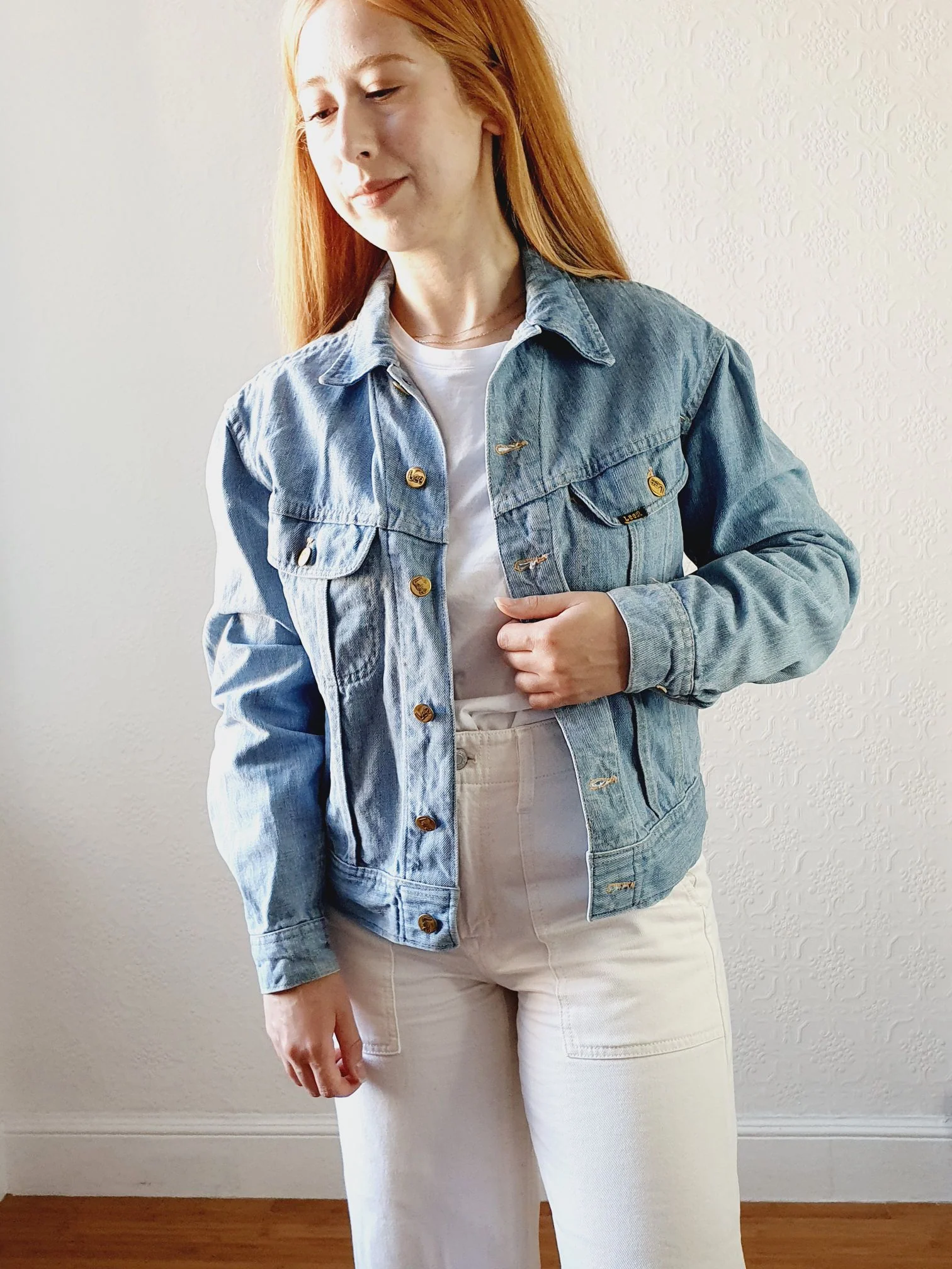 Vintage 90s Lee Light Denim Jacket - S/M