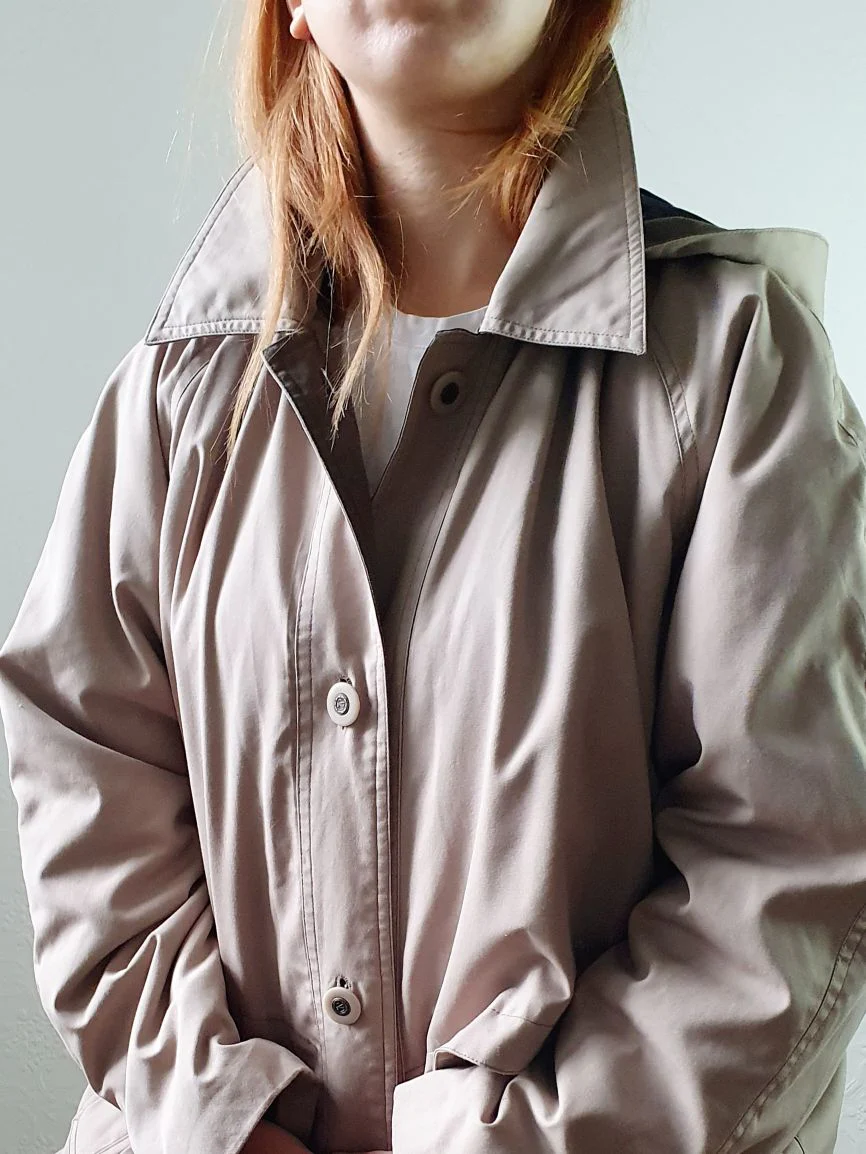 Vintage 90s Long Puffer Beige Jacket with Detachable Hood - M/L - Image 13