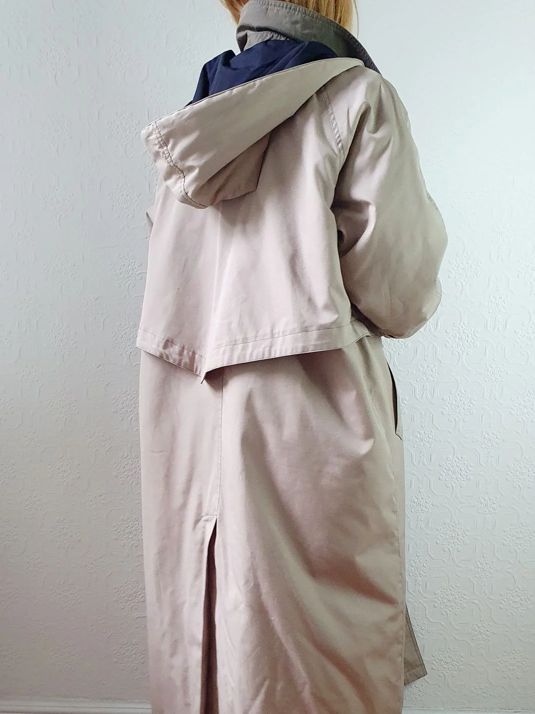 Vintage 90s Long Puffer Beige Jacket with Detachable Hood - M/L - Image 6