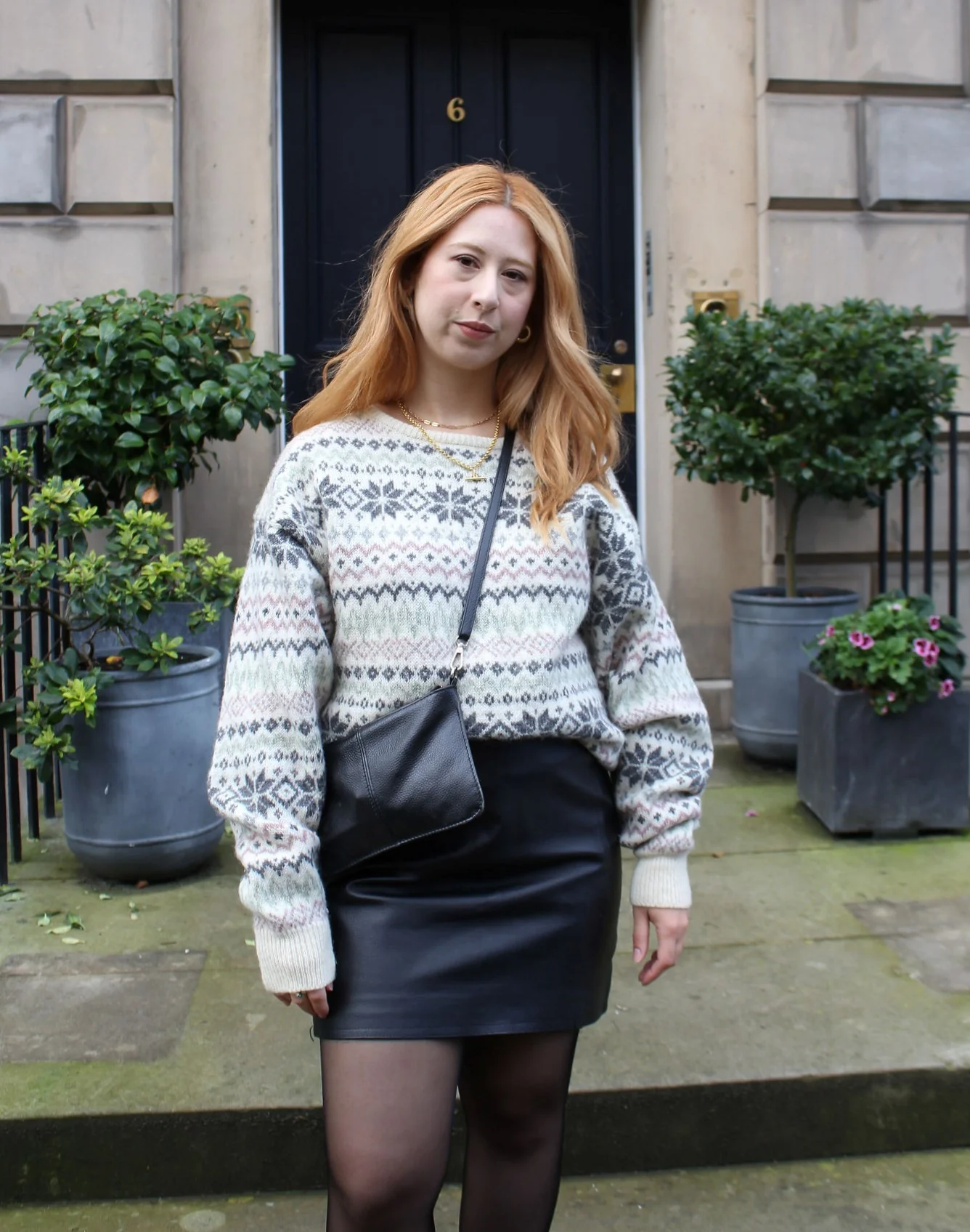 Vintage 90s Pure Shetland Wool Fairisle Crew Neck Jumper - M - Image 9