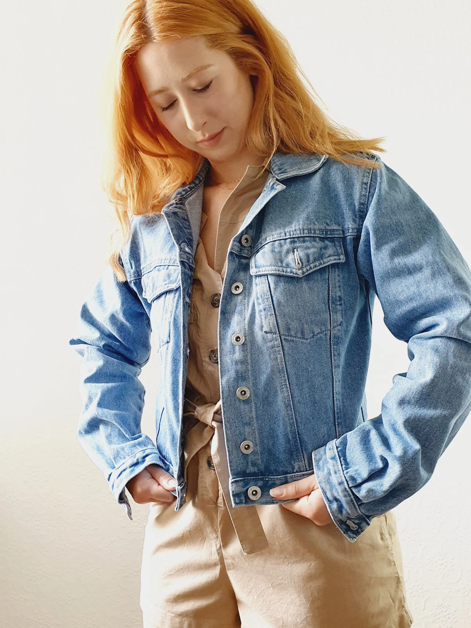 Vintage 90s Short Denim Jacket - S - Image 3