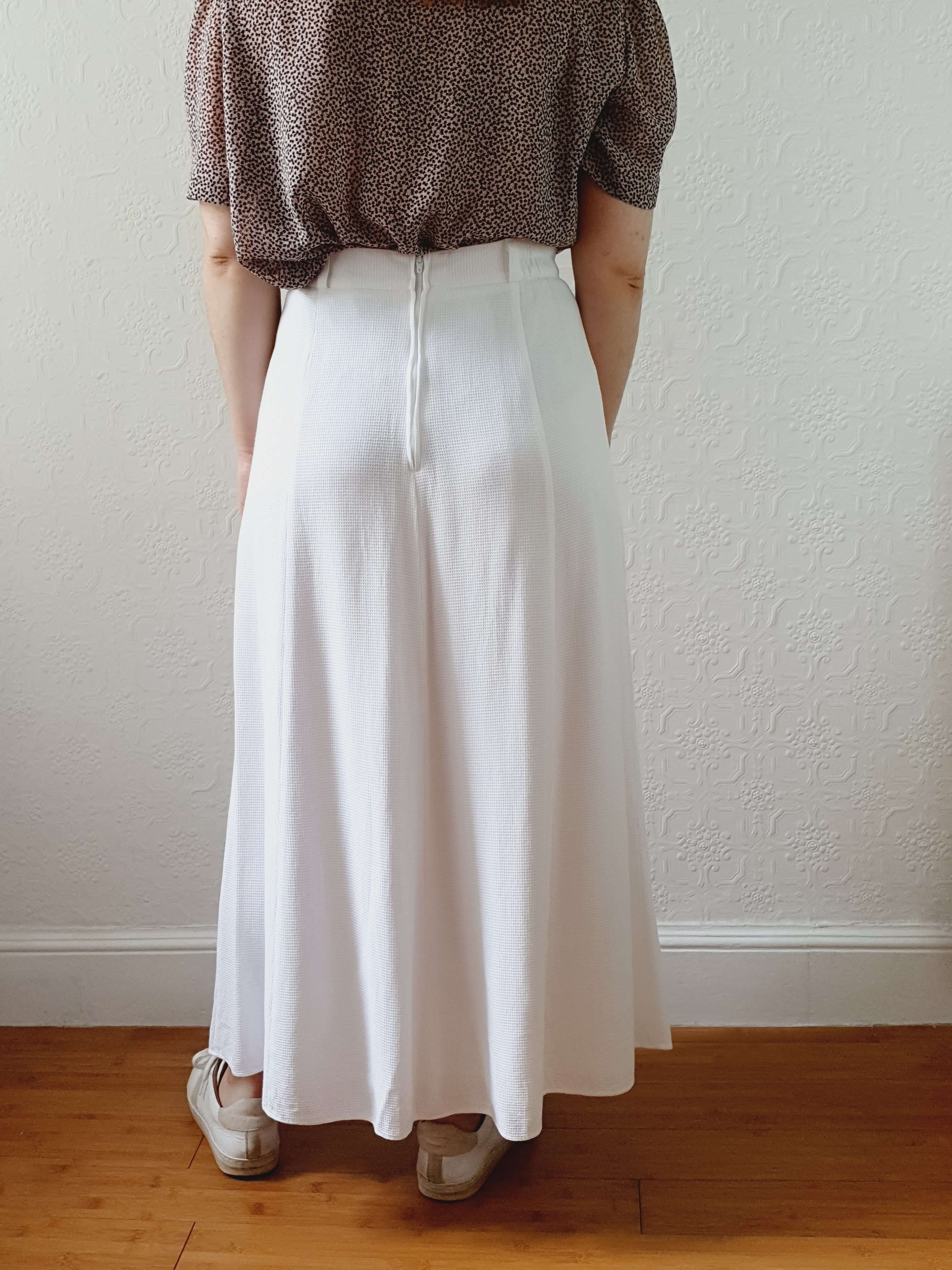 Vintage 90s White A-line Tennis Style Skirt - S/M - Image 10