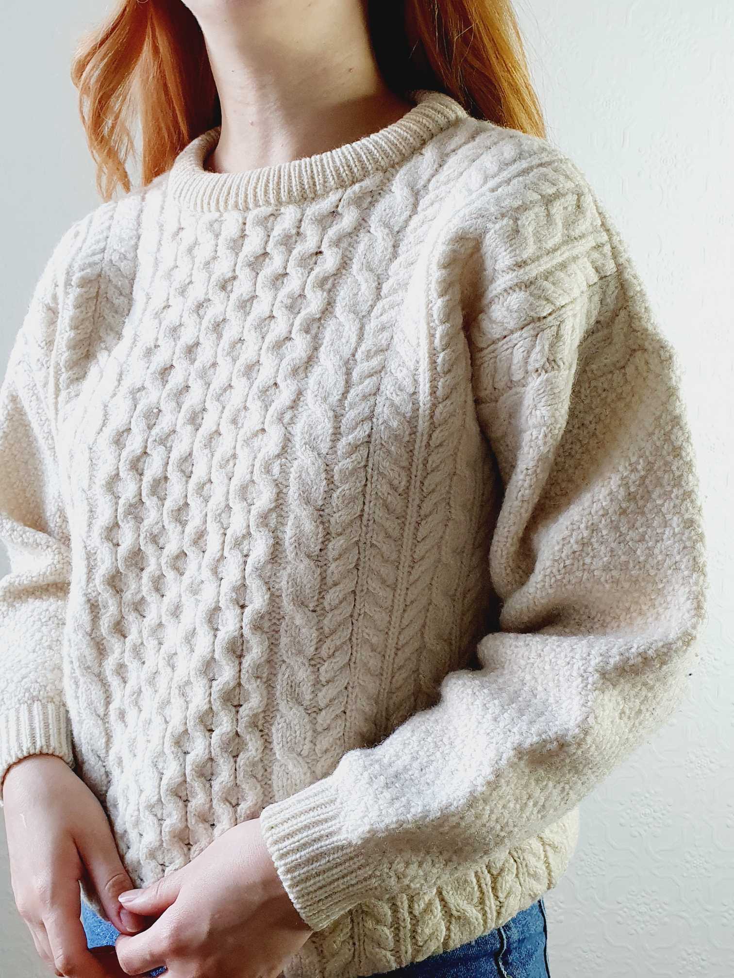 Vintage Aran Jumper - M - Image 3