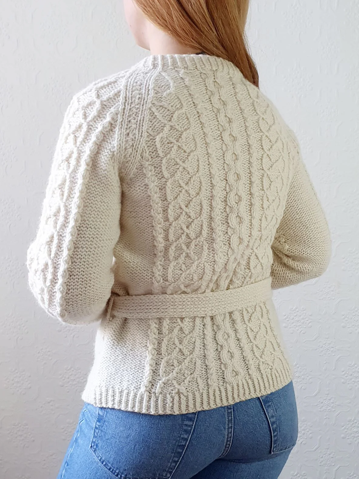 Vintage Arran Belted Cardigan - XS - Image 5