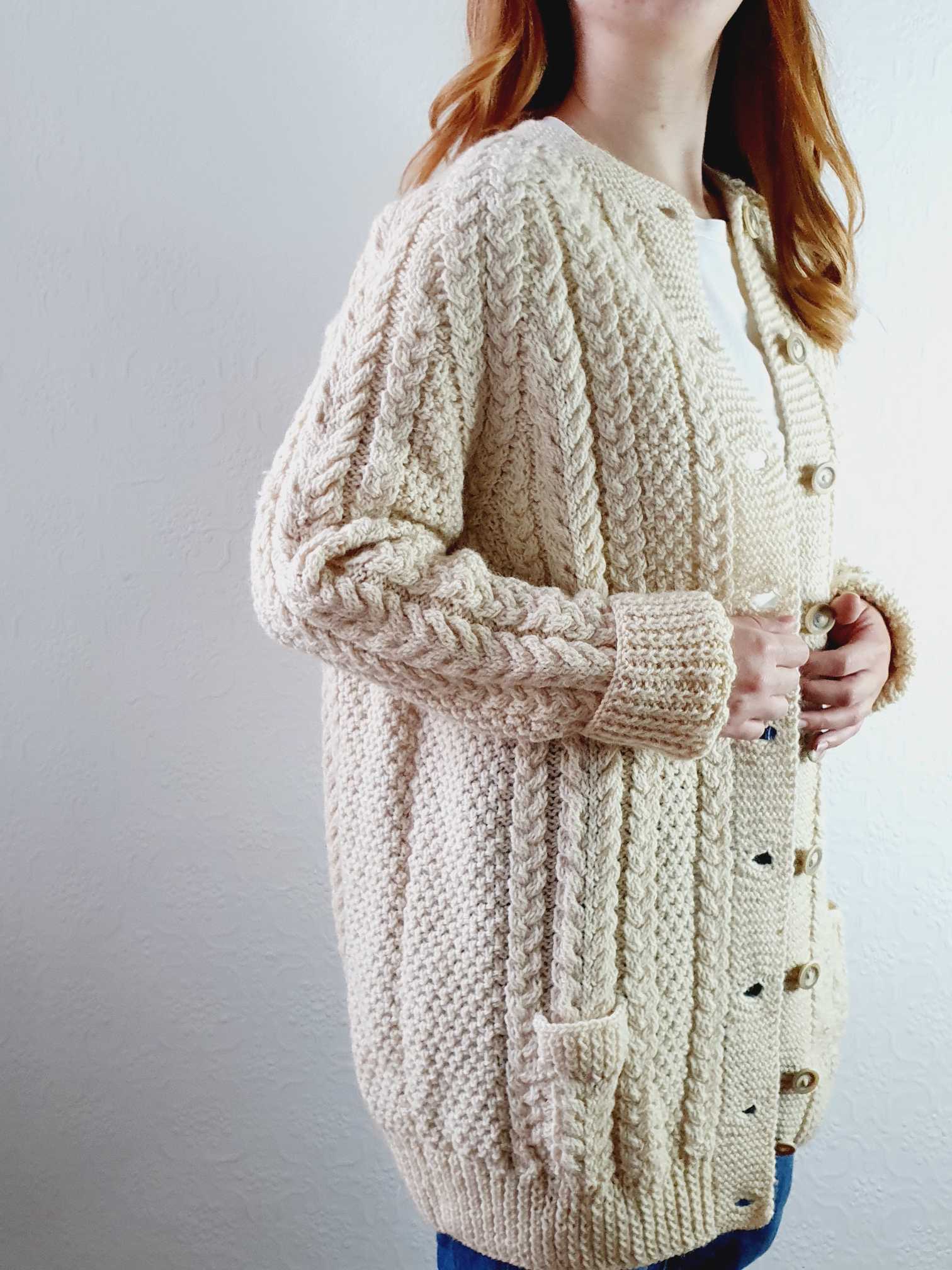 Vintage Arran Cardigan - L - Image 3