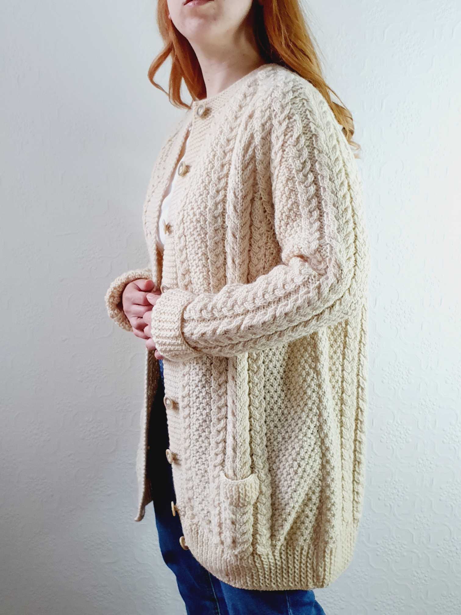 Vintage Arran Cardigan - L - Image 4