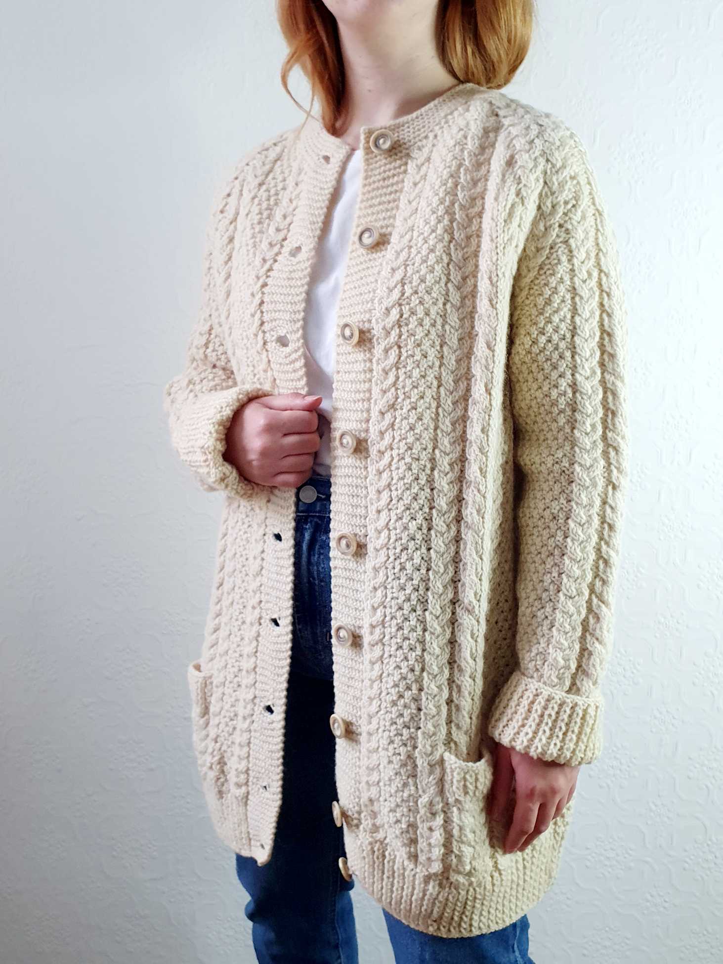 Vintage Arran Cardigan - L - Image 6
