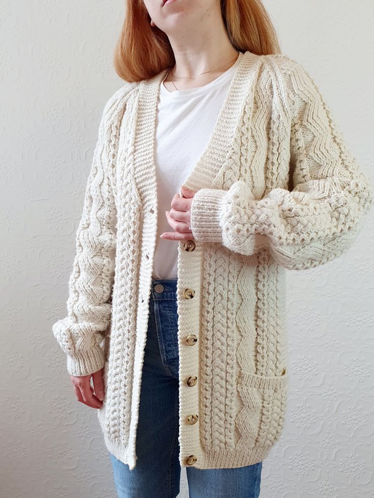 Vintage Arran Cardigan - L/XL - Image 11