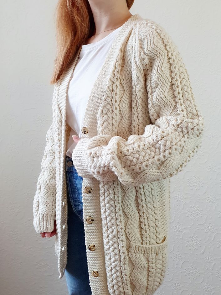 Vintage Arran Cardigan - L/XL - Image 3