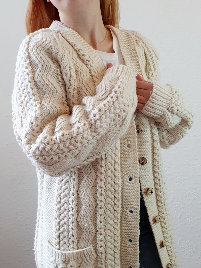 Vintage Arran Cardigan - L/XL - Image 7