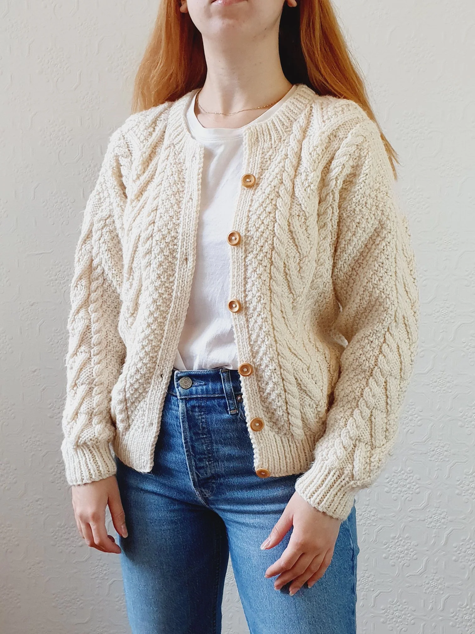 Vintage Arran Cardigan - S