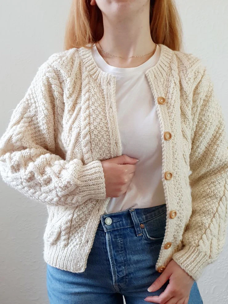 Vintage Arran Cardigan - S - Image 10