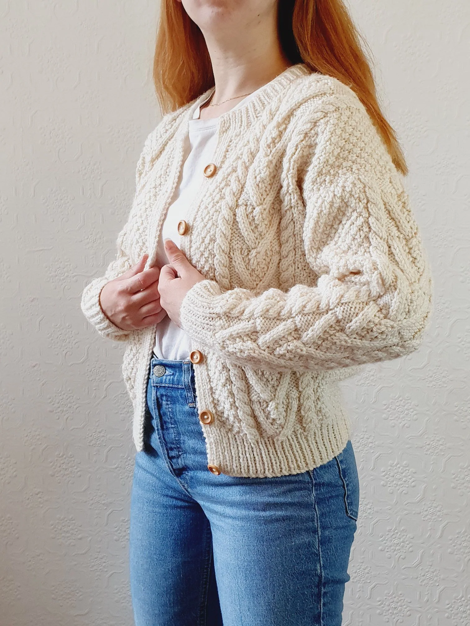 Vintage Arran Cardigan - S - Image 2