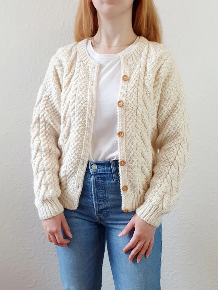 Vintage Arran Cardigan - S - Image 4