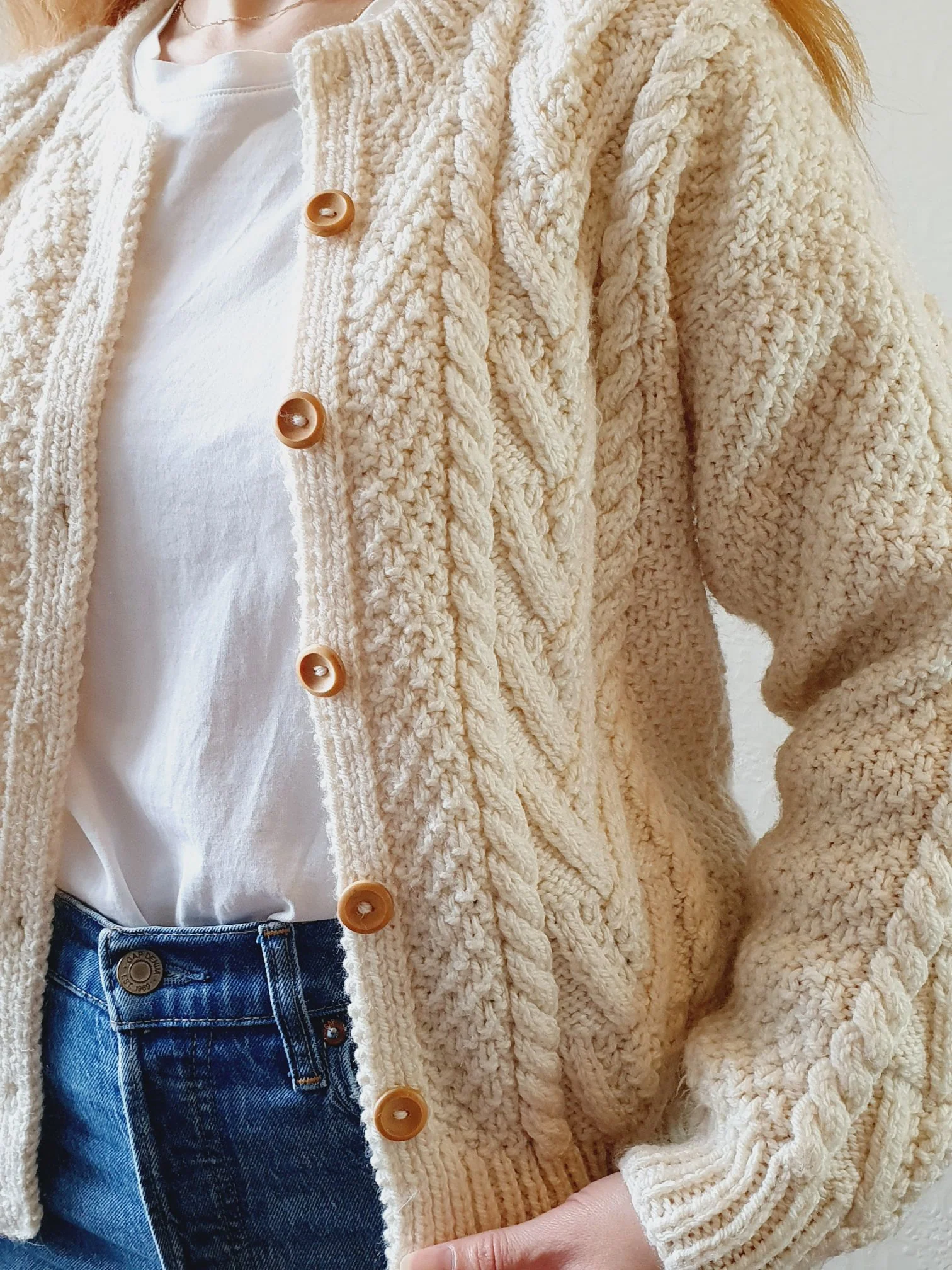 Vintage Arran Cardigan - S - Image 5