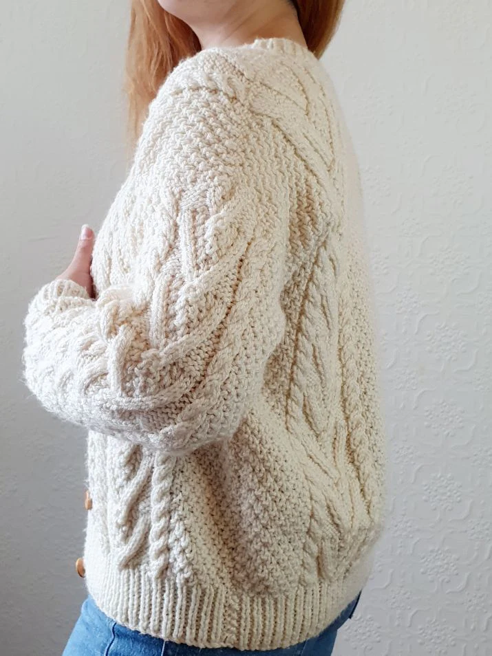 Vintage Arran Cardigan - S - Image 6