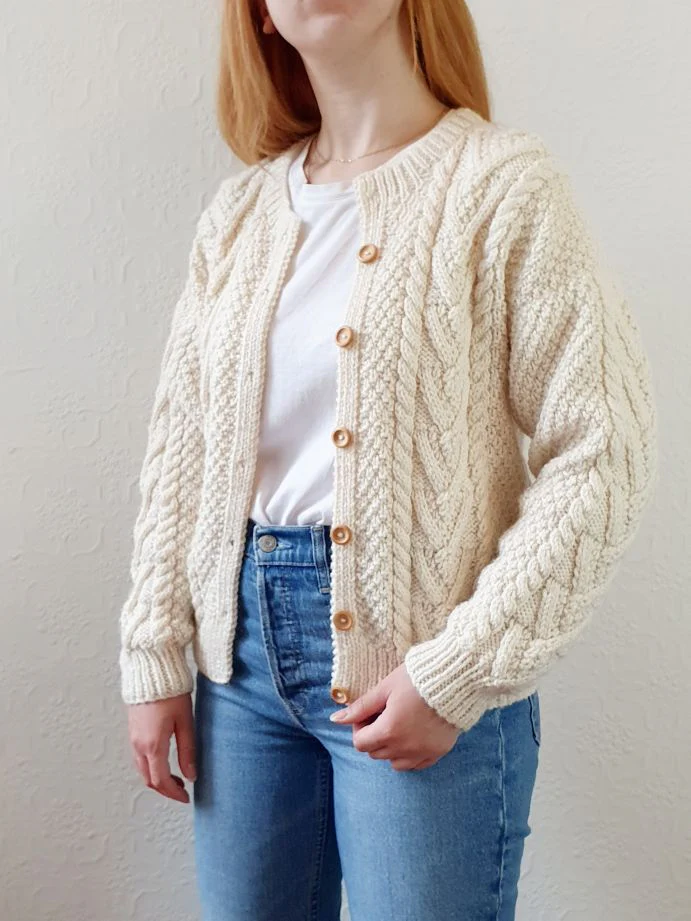 Vintage Arran Cardigan - S - Image 9