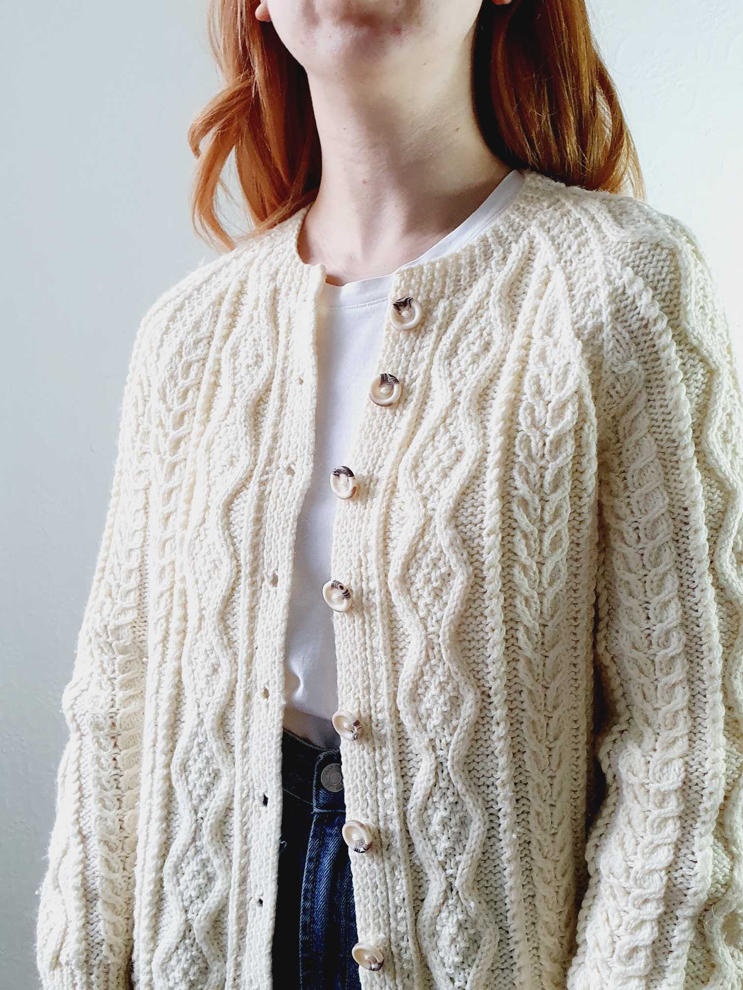 Vintage Arran Cardigan - S/M - Image 6